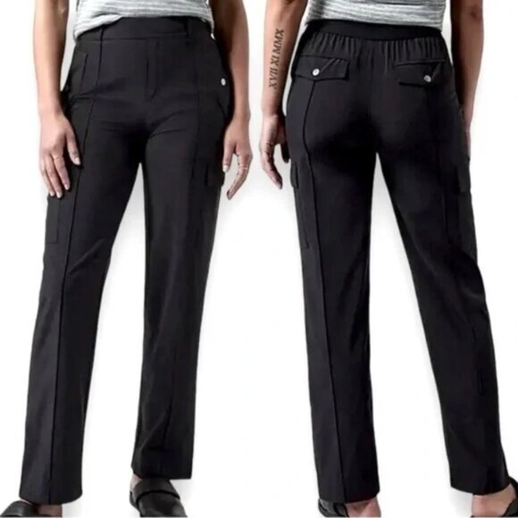 Athleta Vienna Cargo Pant Black size 26 Plus Featherweight Athleisure - Picture 13 of 13